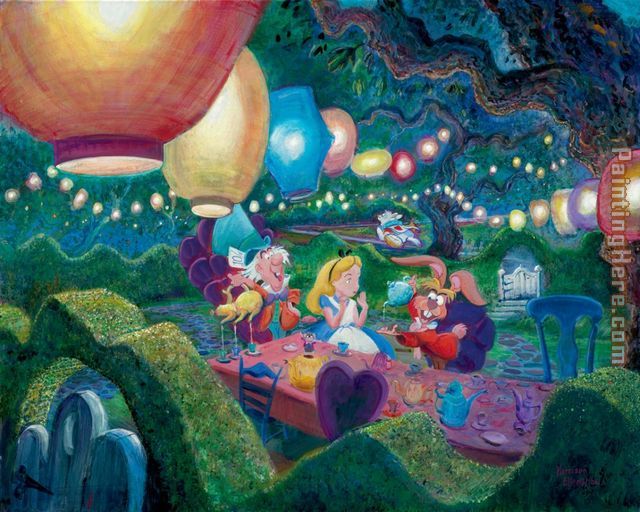 MAD HATTER'S TEA PARTY painting - Unknown Artist MAD HATTER'S TEA PARTY art painting